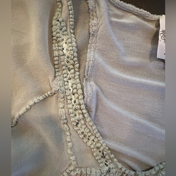 Sains from Anthropologie Sheer Beaded shirt - Picture 3 of 3
